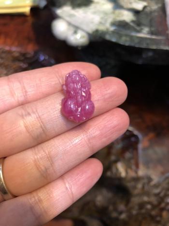 MẶT TỲ HƯU RUBY thiên nhiên thật 100%
